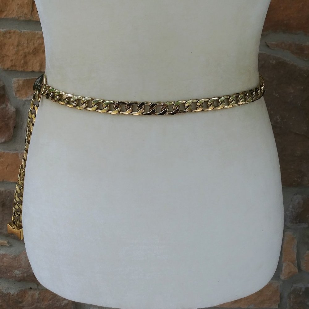 Kate Spade Gold Spade and Bow Metal Chain Belt